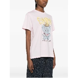 GANNI T-shirts and Polos Pink