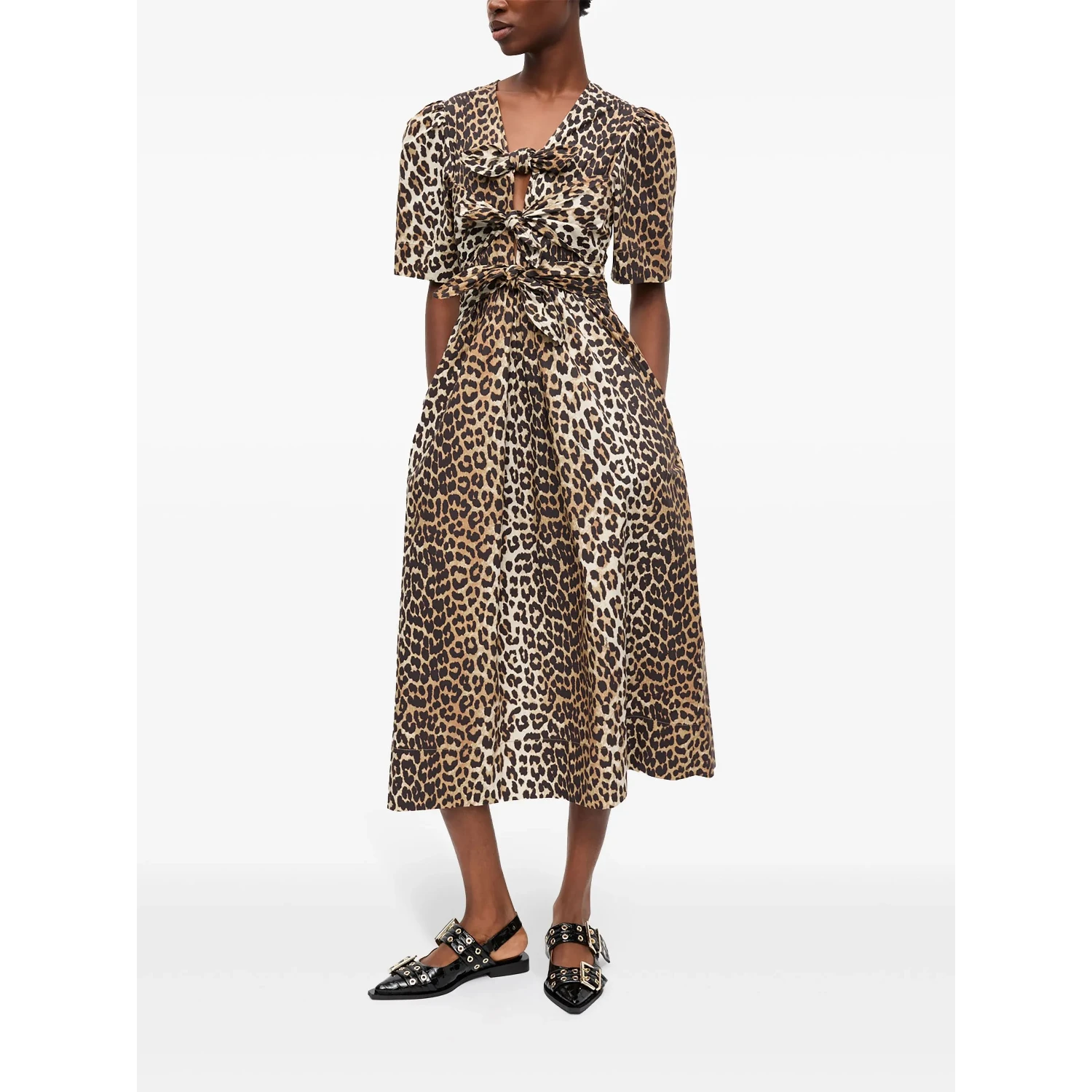 GANNI Dresses Brown