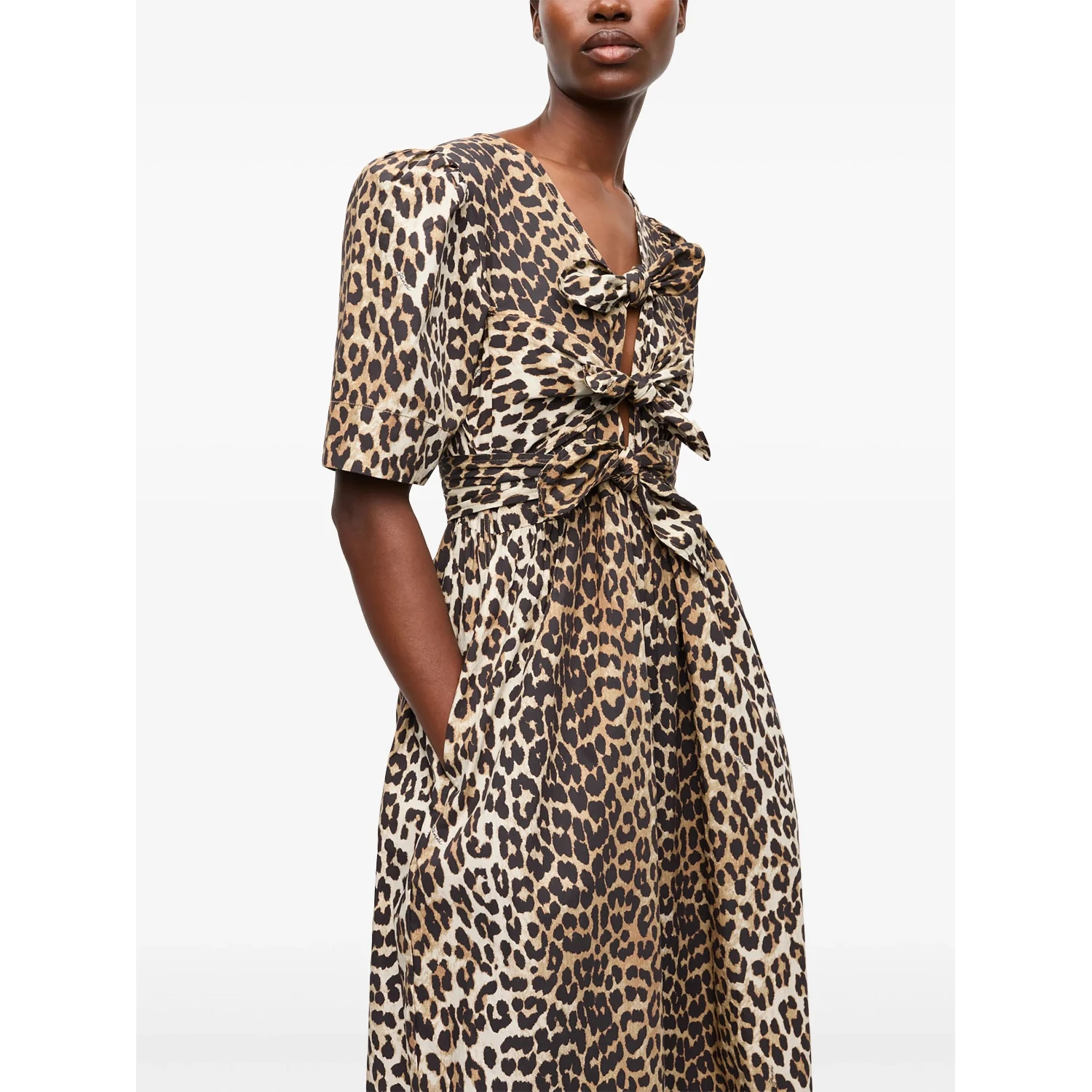 GANNI Dresses Brown