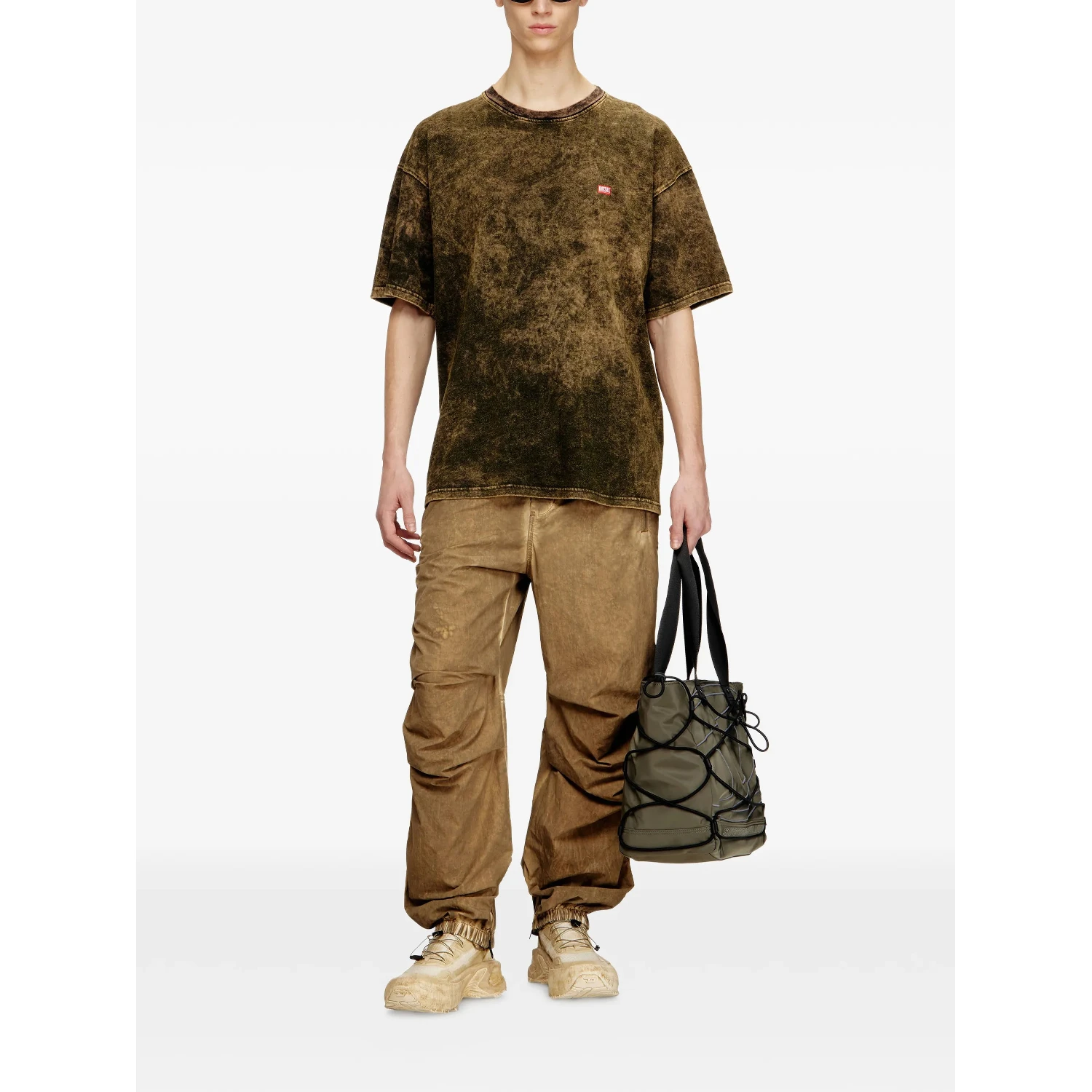 Diesel T-shirts and Polos Green