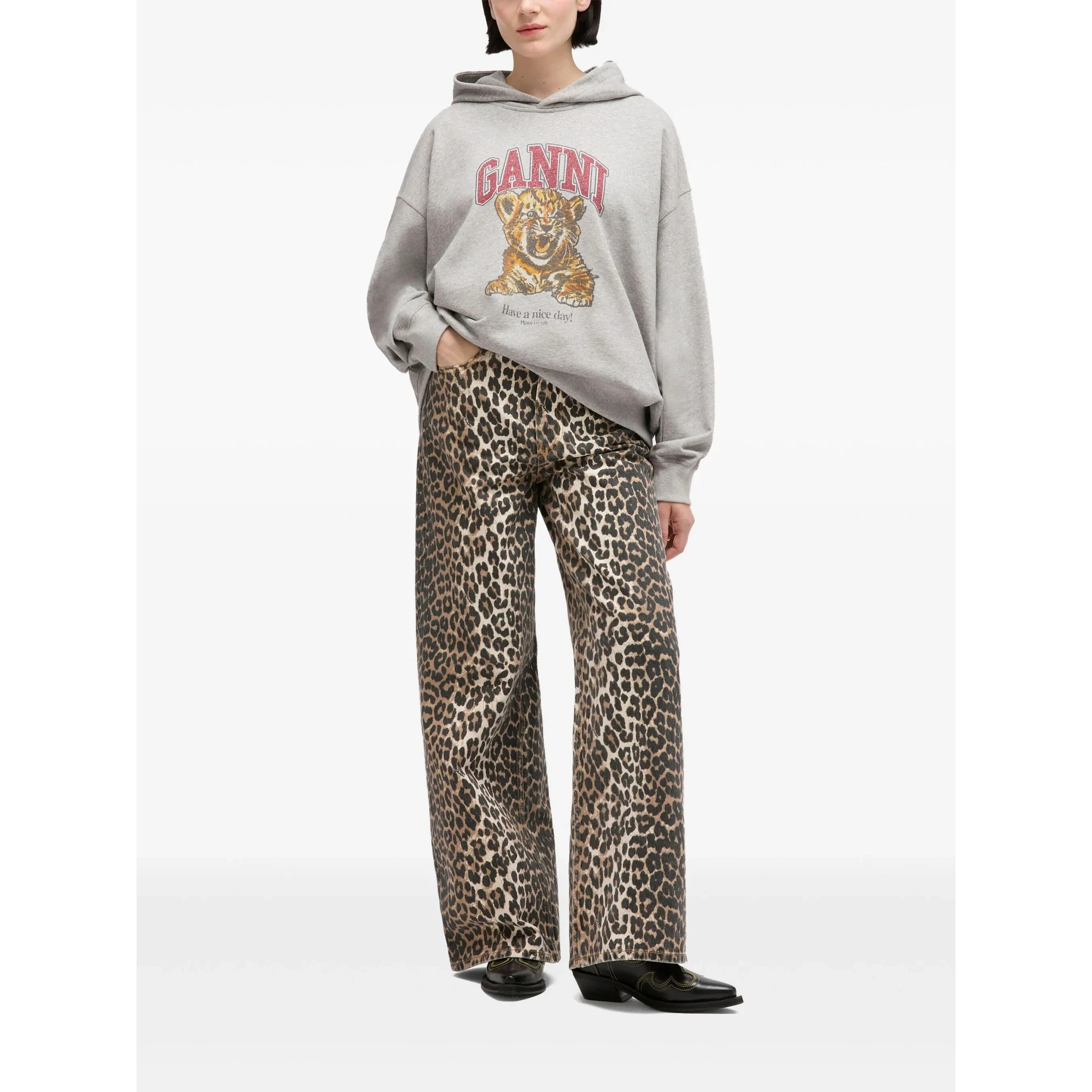 كنزات غاني رمادية