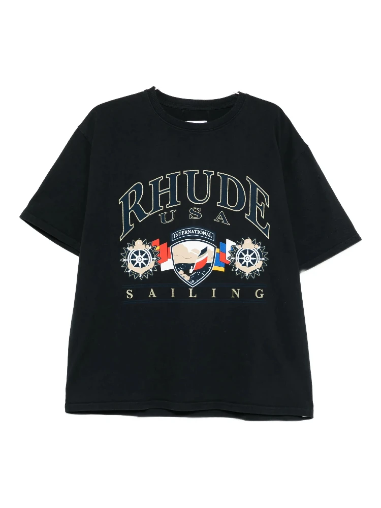 Rhude T-shirts and Polos Black