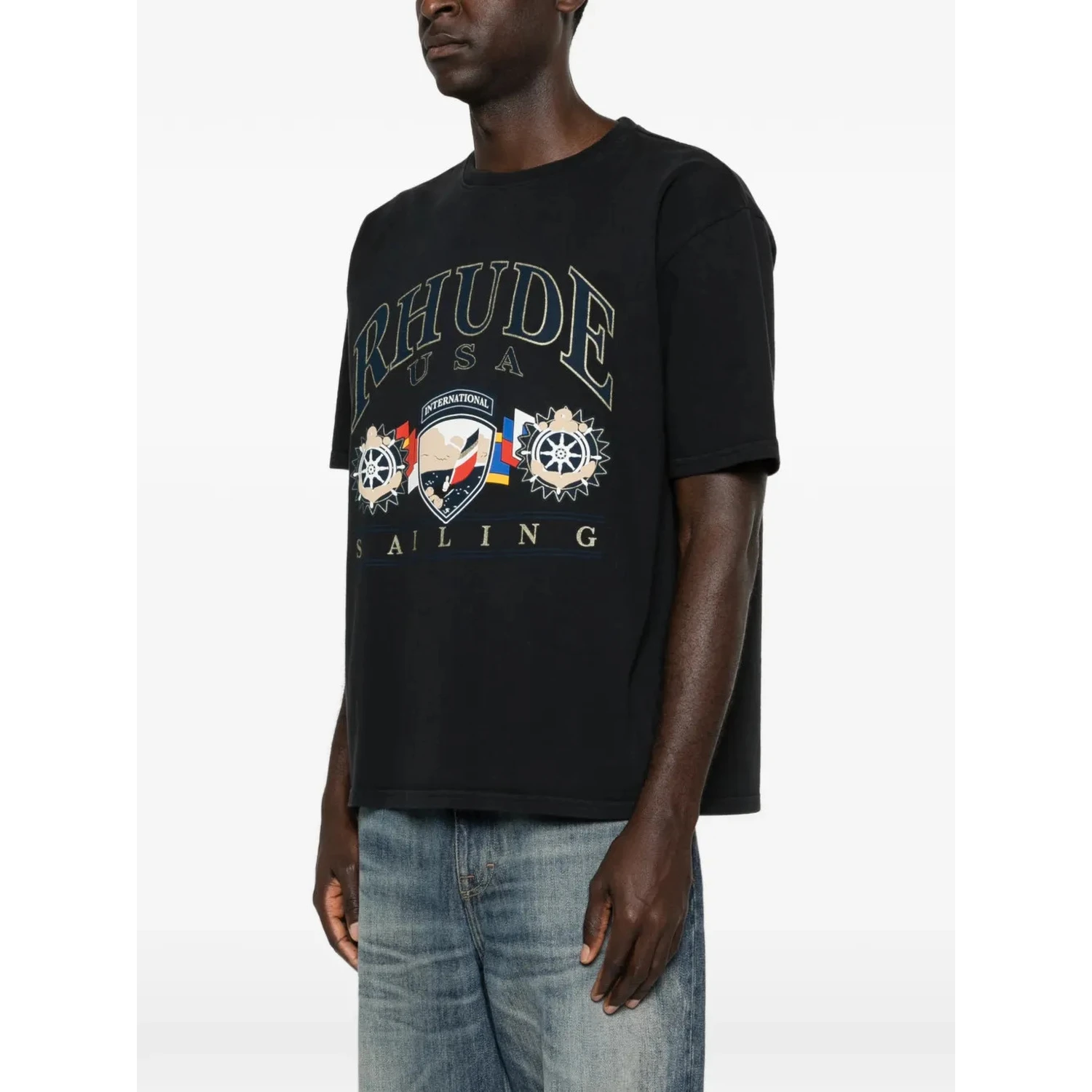 Rhude T-shirts and Polos Black