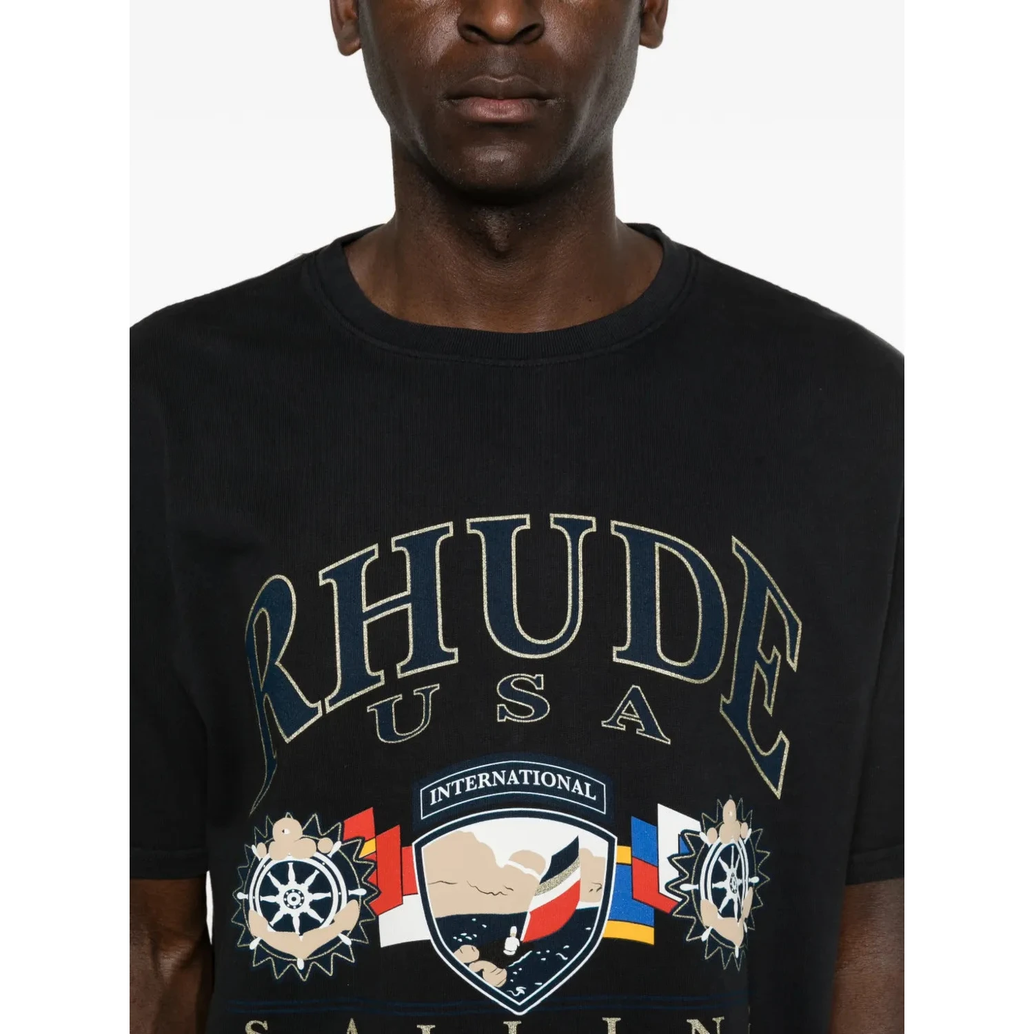 Rhude T-shirts and Polos Black