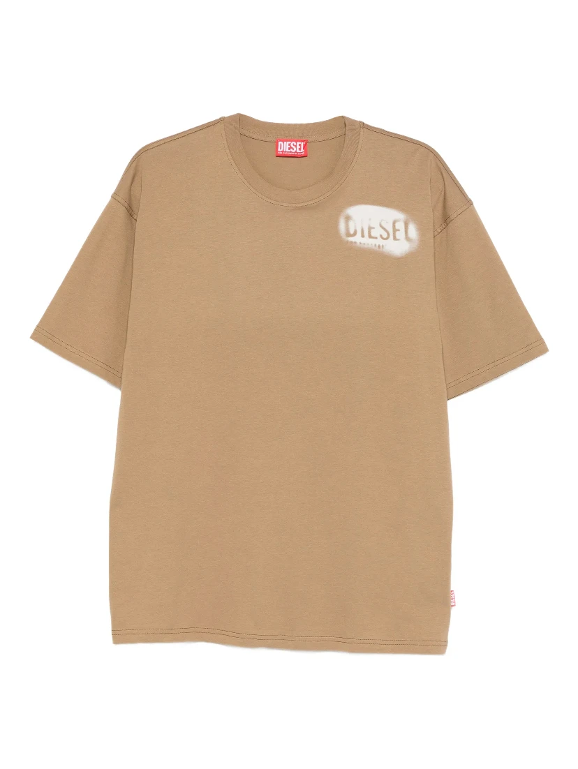 Diesel T-shirts and Polos Beige