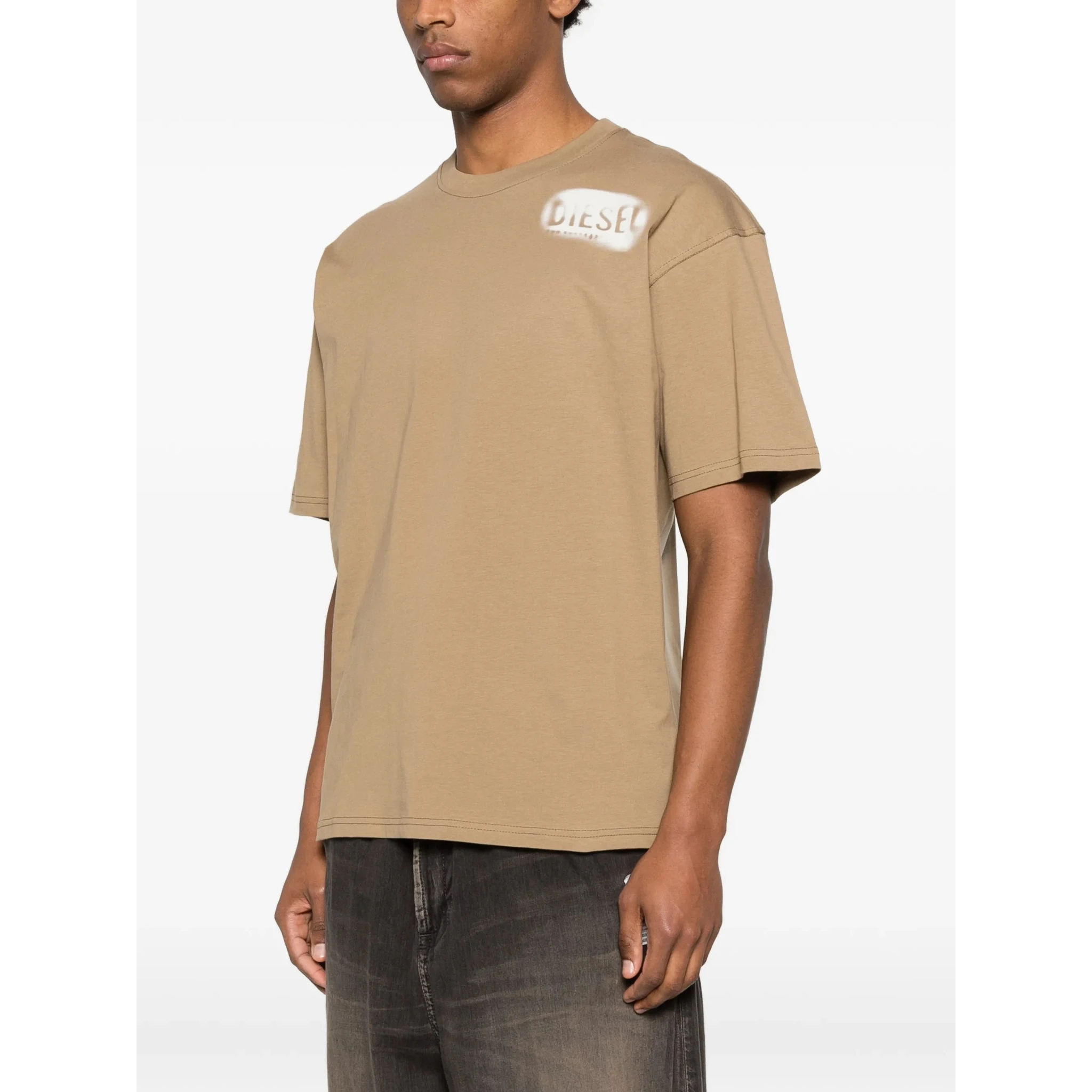 Diesel T-shirts and Polos Beige