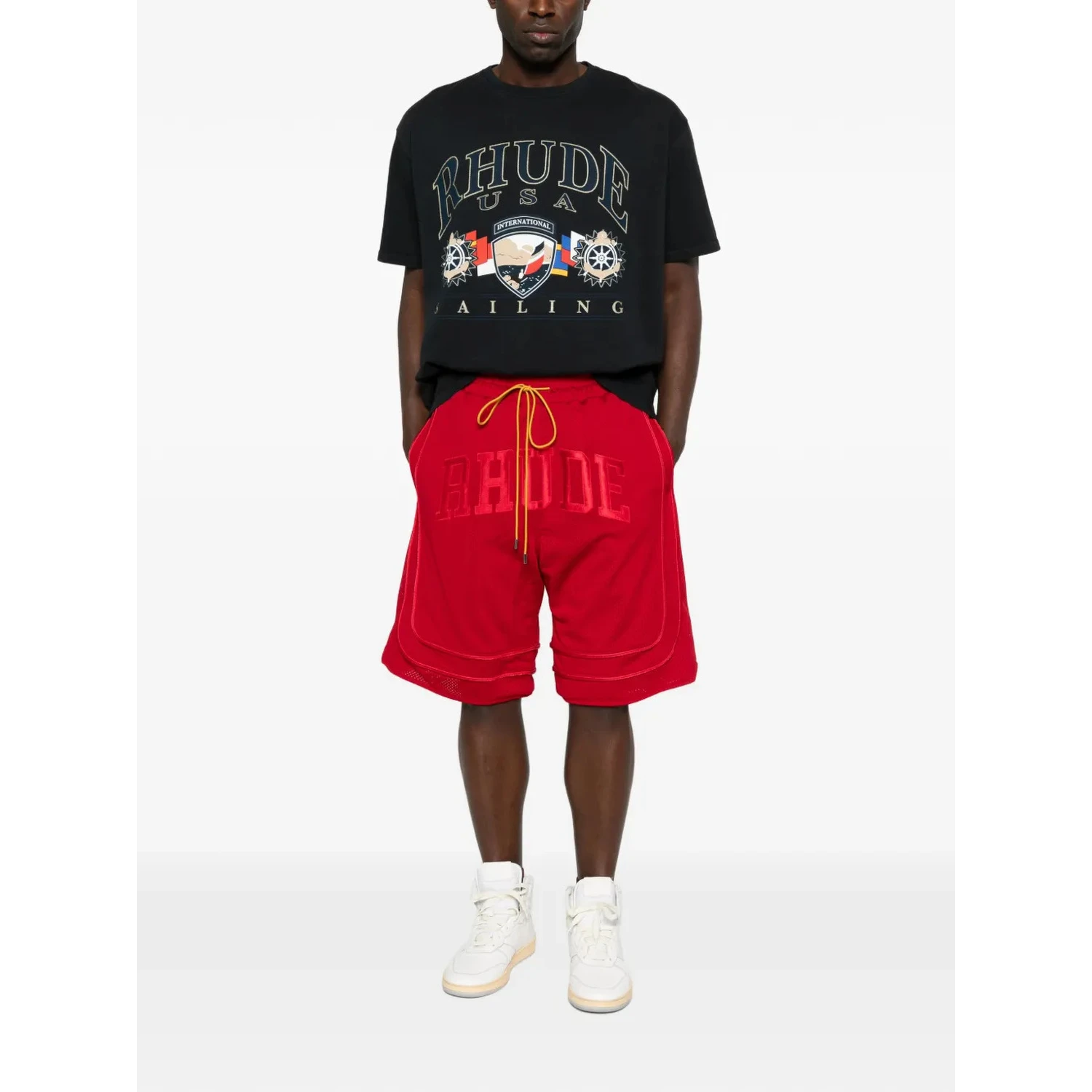 Rhude Shorts Red