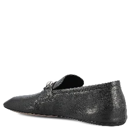 حذاء غوتشي مسطح أسود