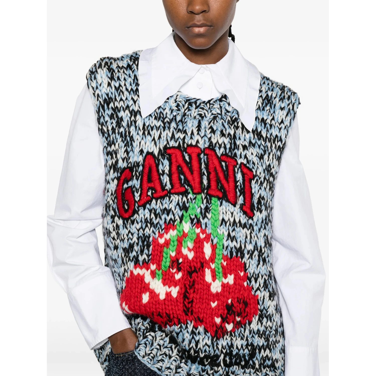 GANNI Jackets Blue