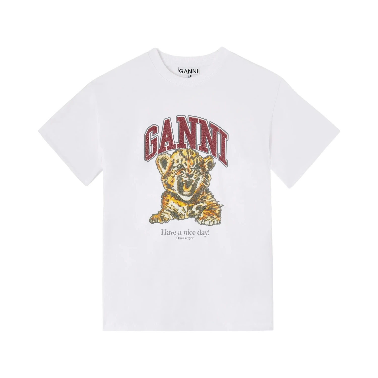 GANNI T-shirts and Polos White