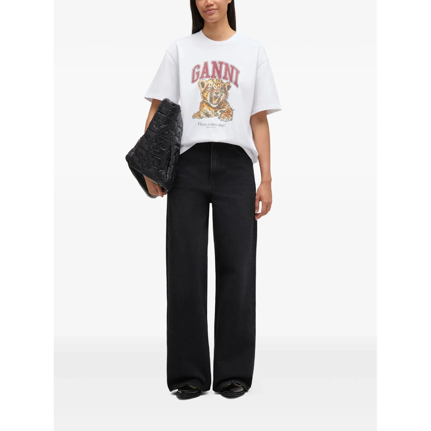 GANNI T-shirts and Polos White