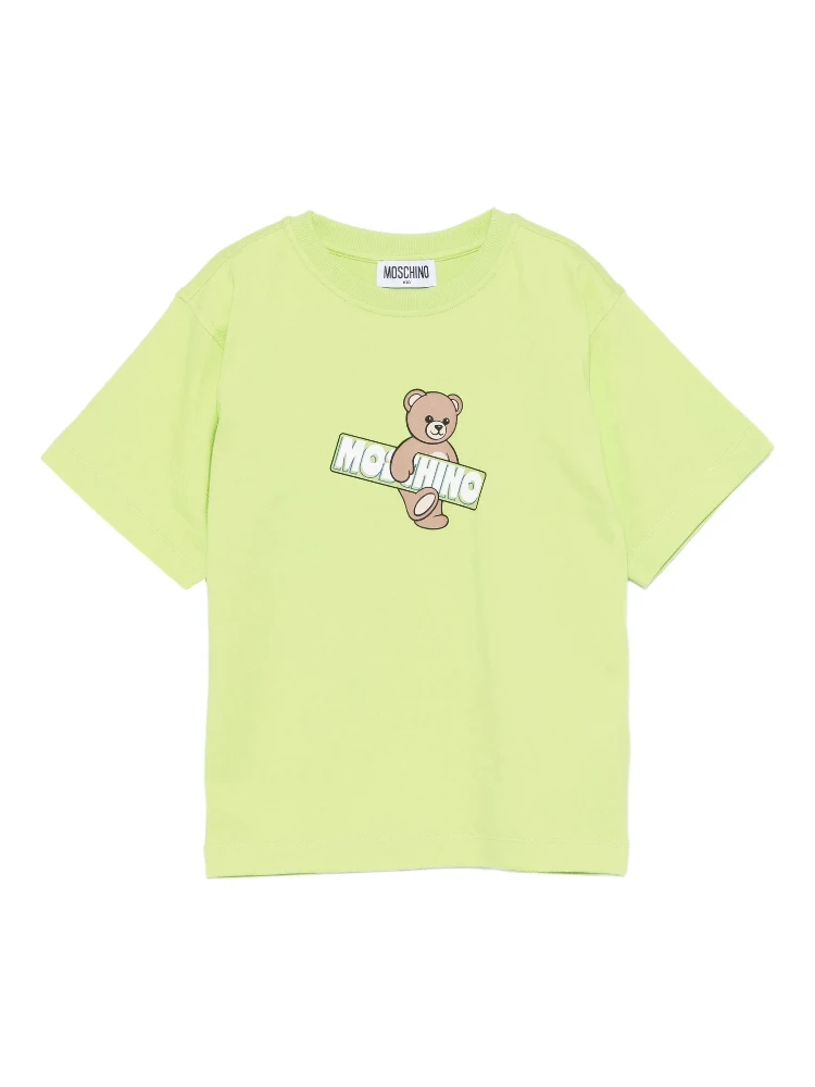 MOSCHINO KIDS T-shirts and Polos Green