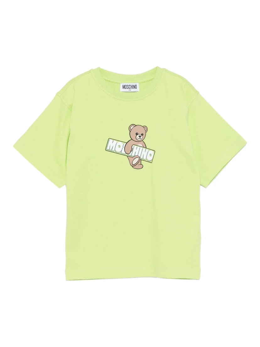 MOSCHINO KIDS T-shirts and Polos Green