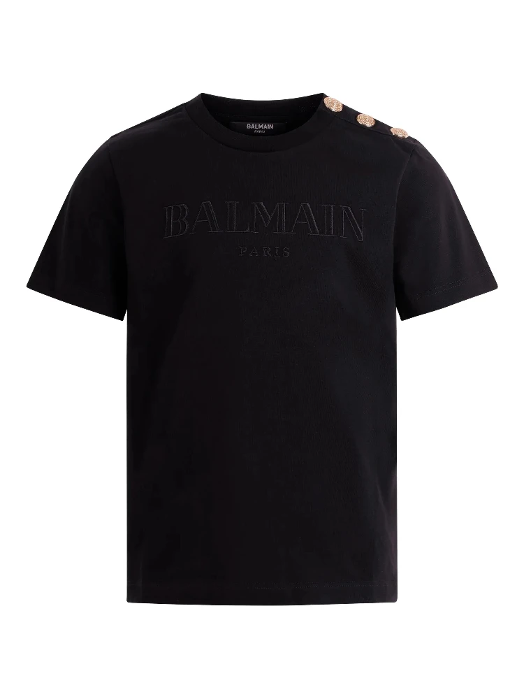 Balmain T-shirts and Polos Black