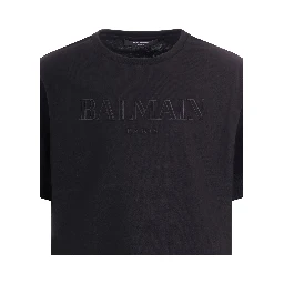 Balmain T-shirts and Polos Black