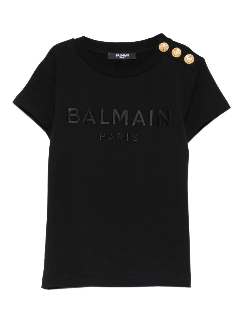 Balmain T-shirts and Polos Black