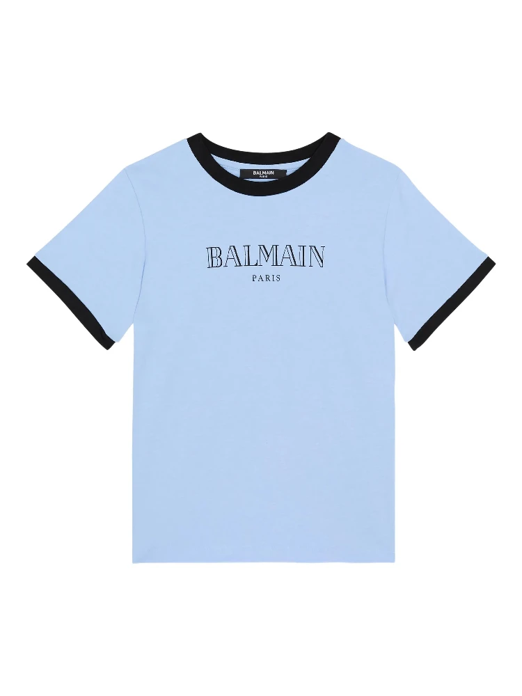 Balmain T-shirts and Polos Clear Blue