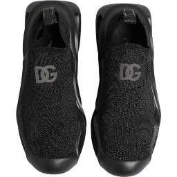 Black Slip On Wave Low Top Sneakers Shoes