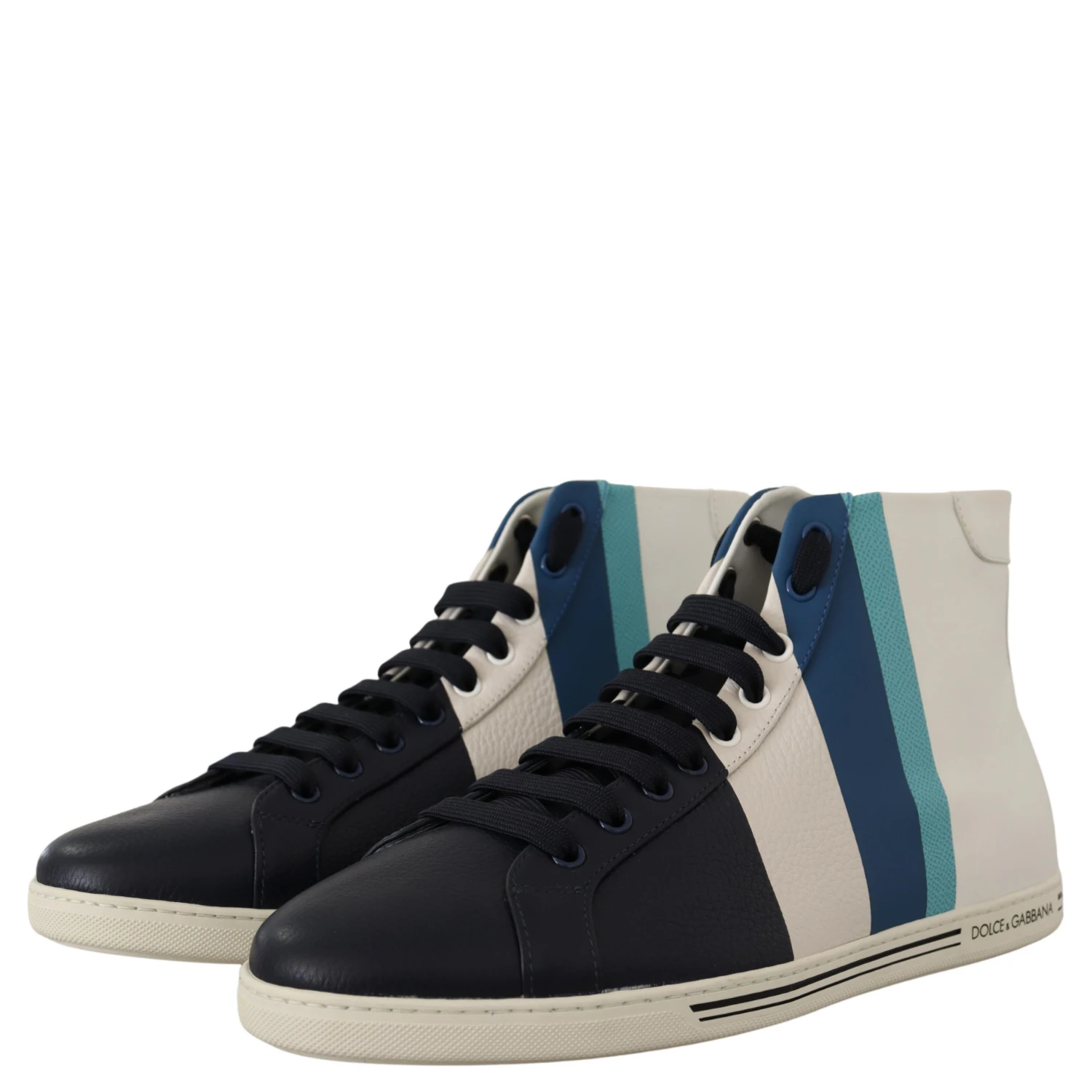 Multicolor Leather Mid Top Sneakers Shoes