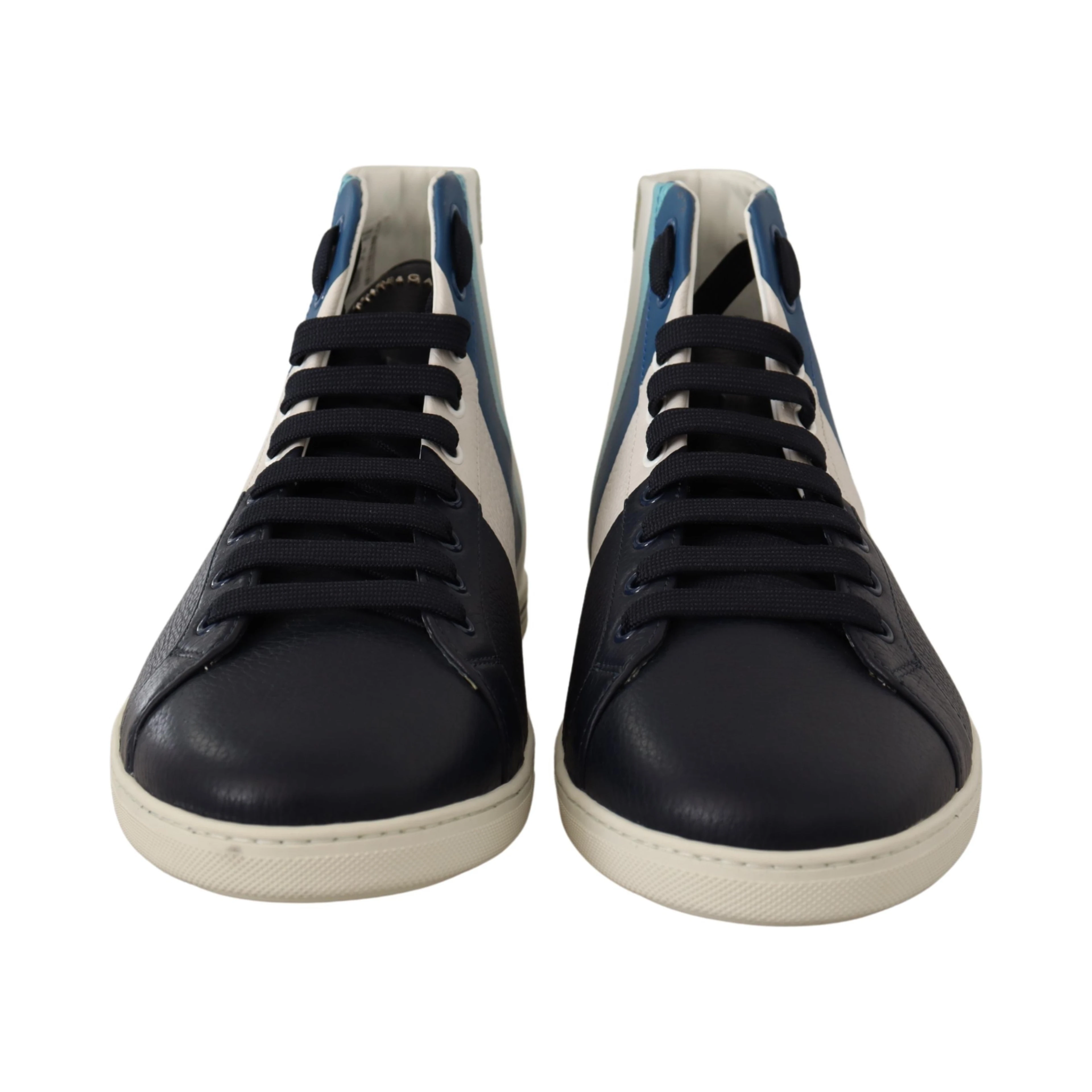 Multicolor Leather Mid Top Sneakers Shoes