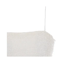 طقم ملابس علوية أبيض مكون من قطعتين