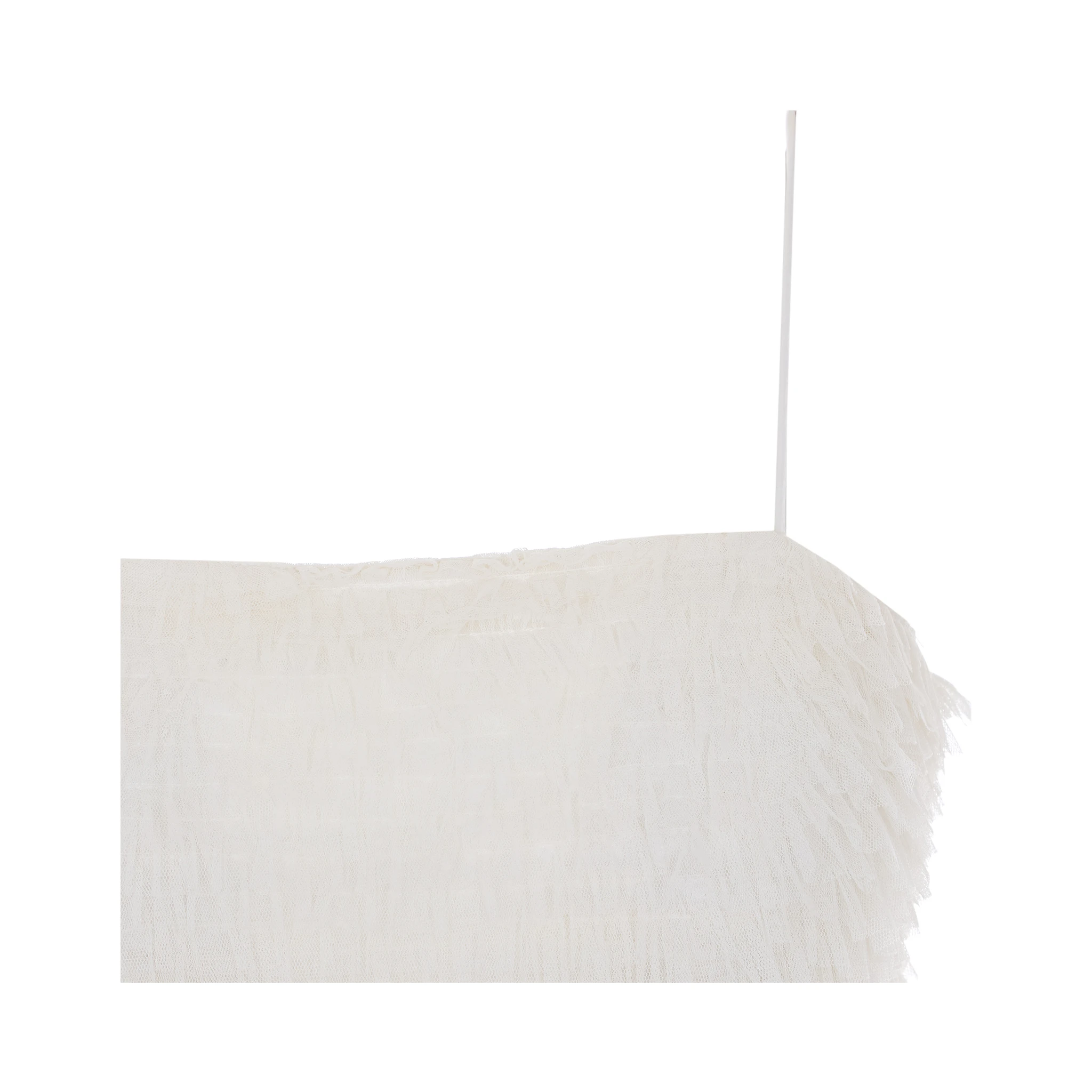 طقم ملابس علوية أبيض مكون من قطعتين