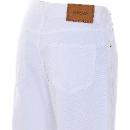 جينز فيرساتشي أبيض