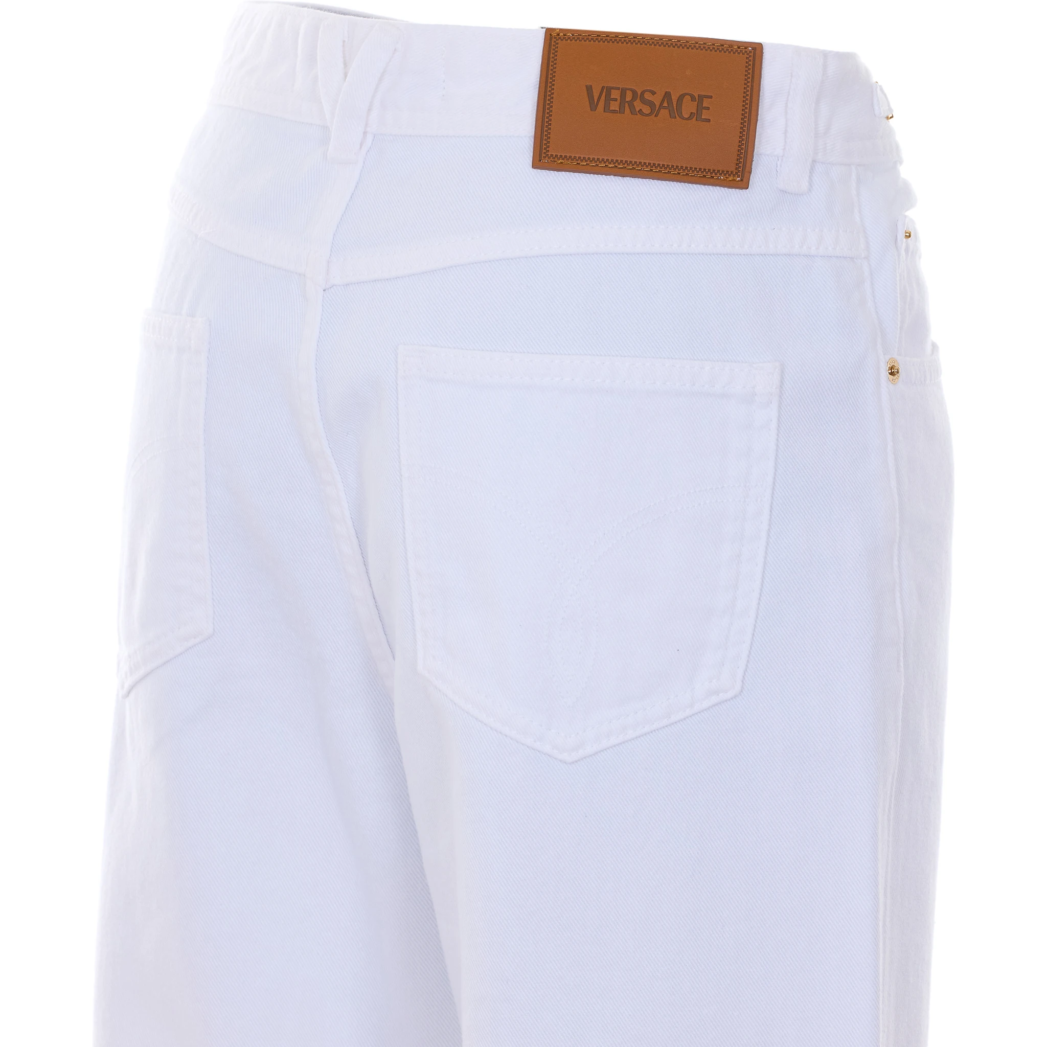 جينز فيرساتشي أبيض