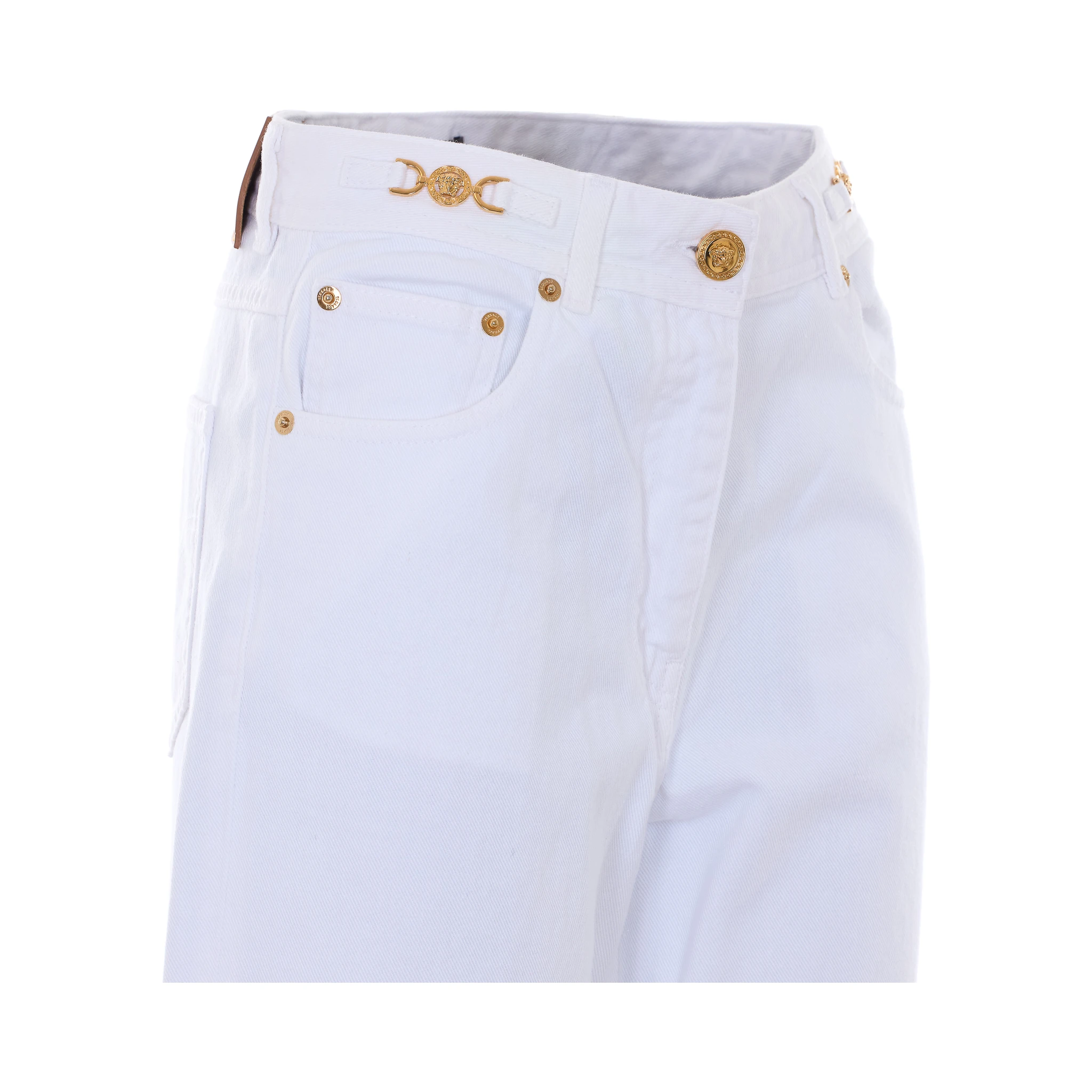 جينز فيرساتشي أبيض