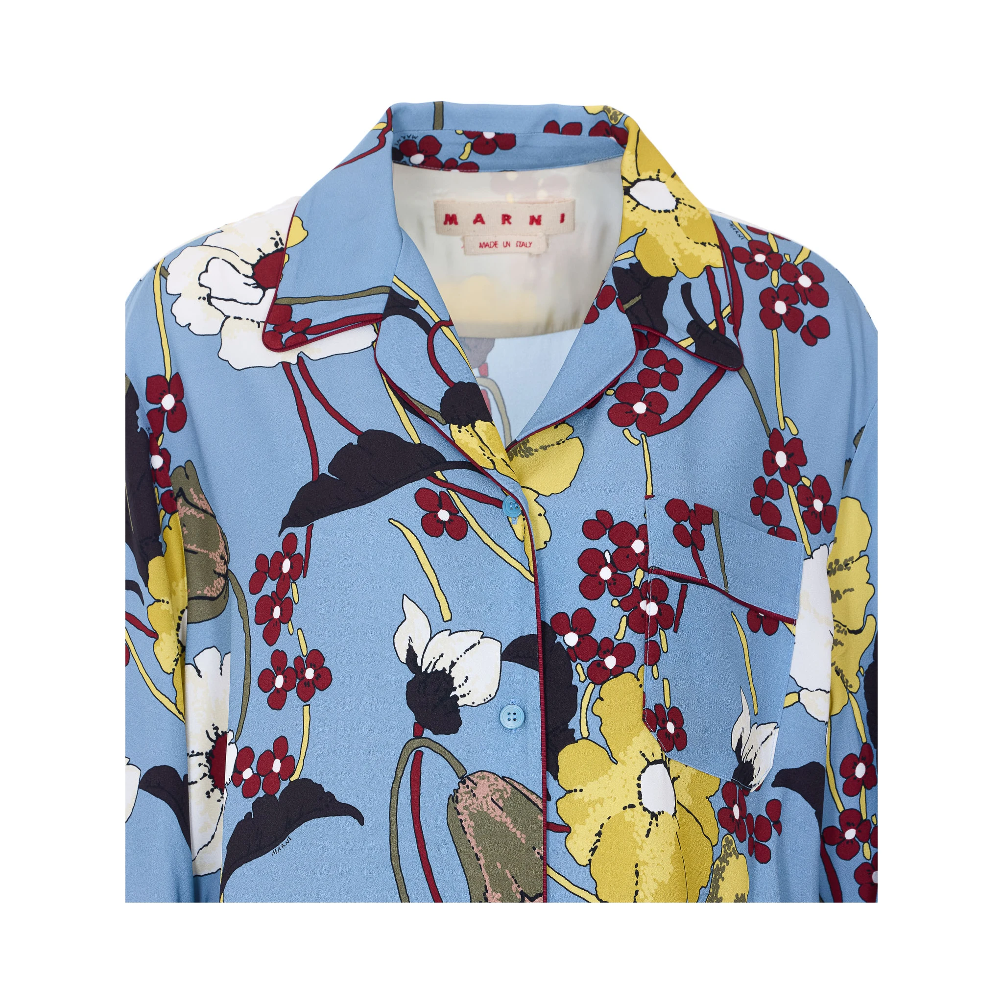 قميص مارني أزرق