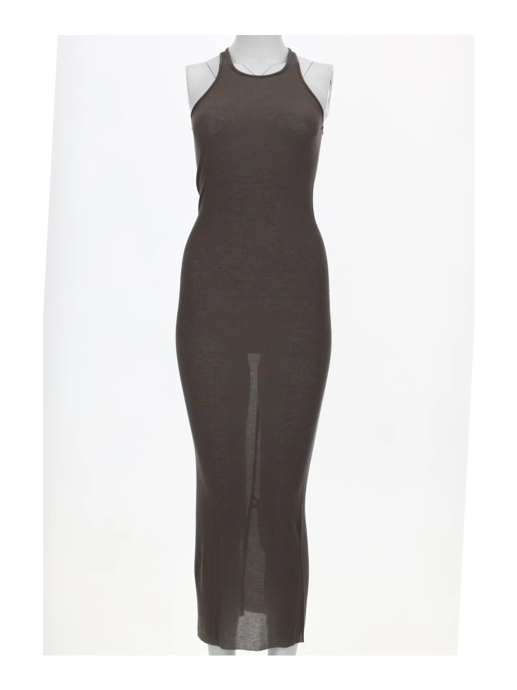 SILK BLEND MIDI DRESS