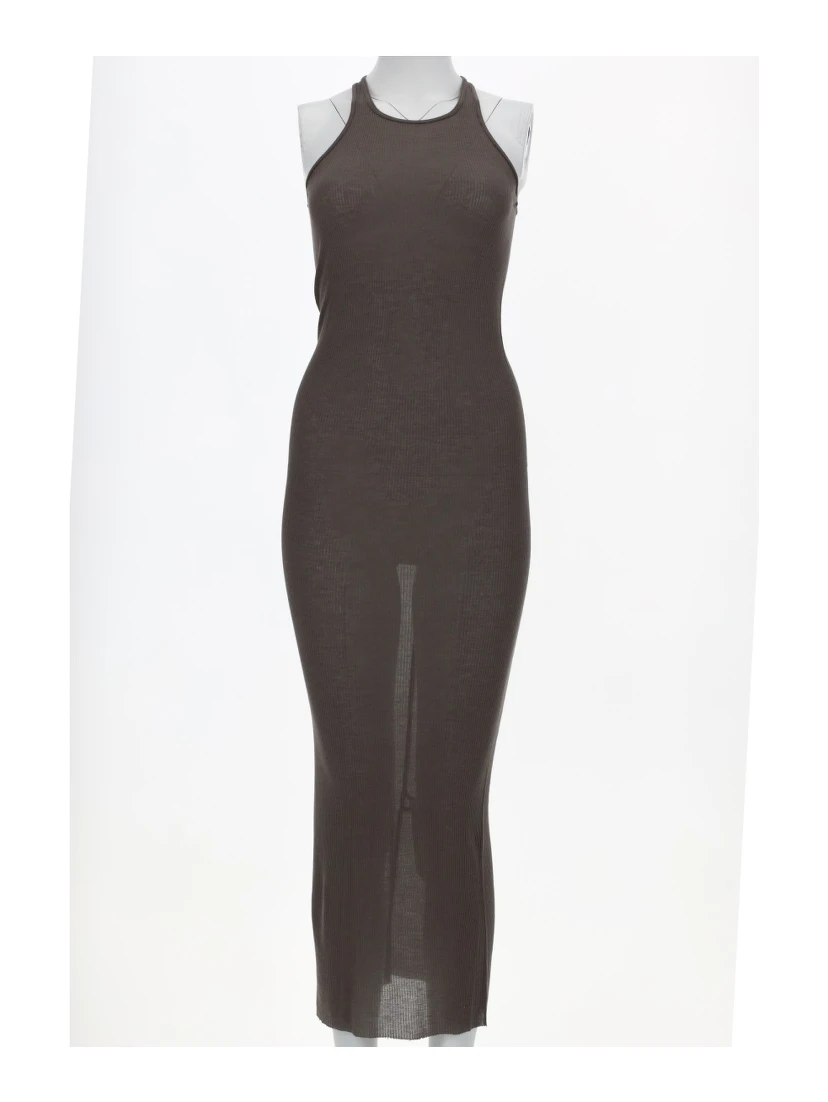 SILK BLEND MIDI DRESS