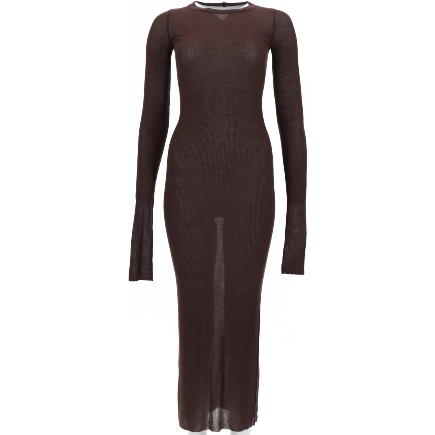LONG-SLEEVED MIDI DRESS