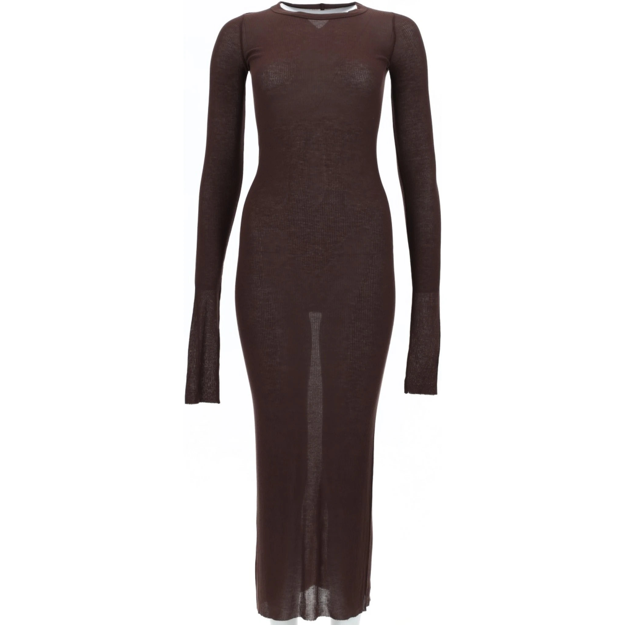 LONG-SLEEVED MIDI DRESS