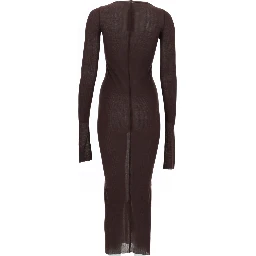 LONG-SLEEVED MIDI DRESS