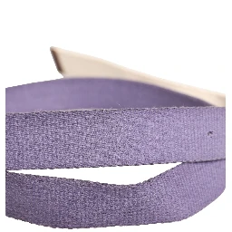 Men Purple Canvas Silver Metal Buckle Belt