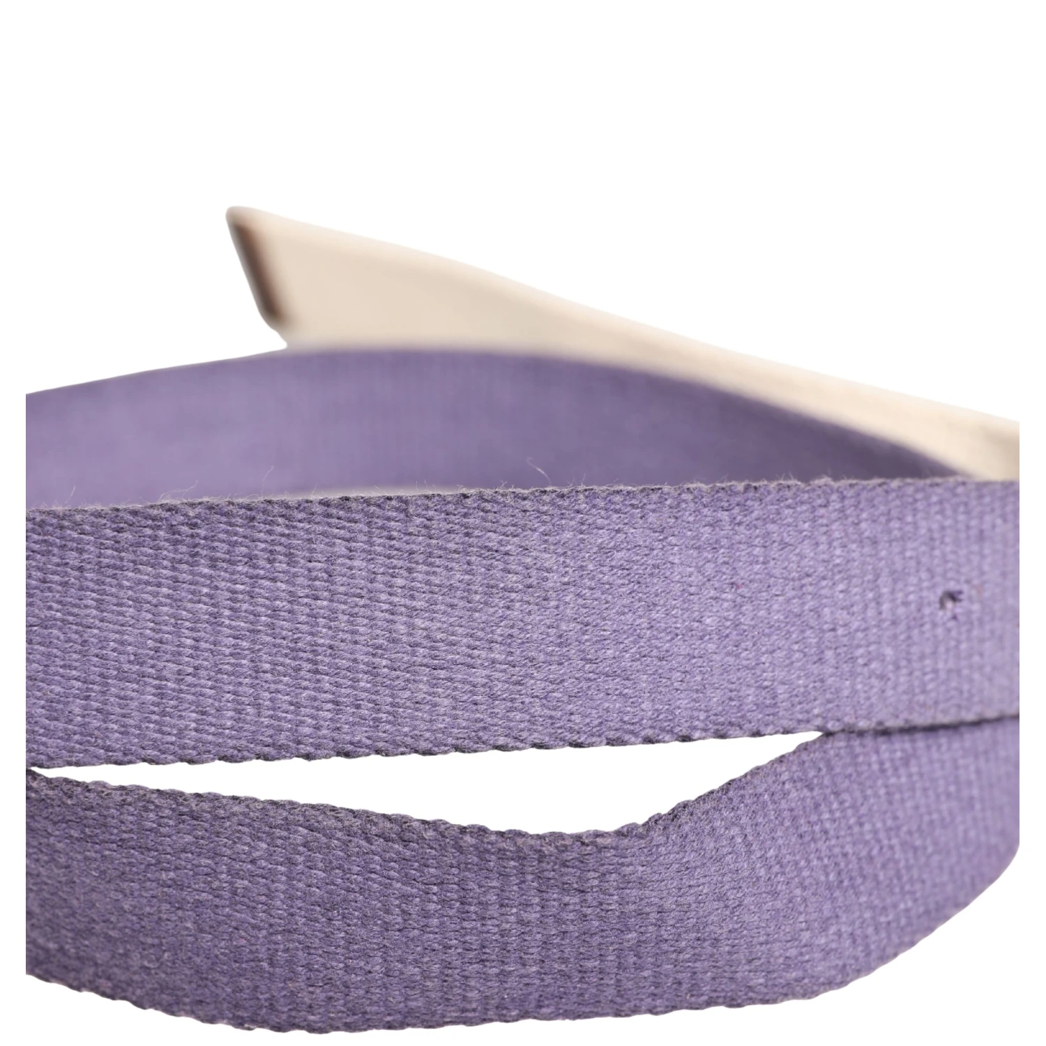 Men Purple Canvas Silver Metal Buckle Belt