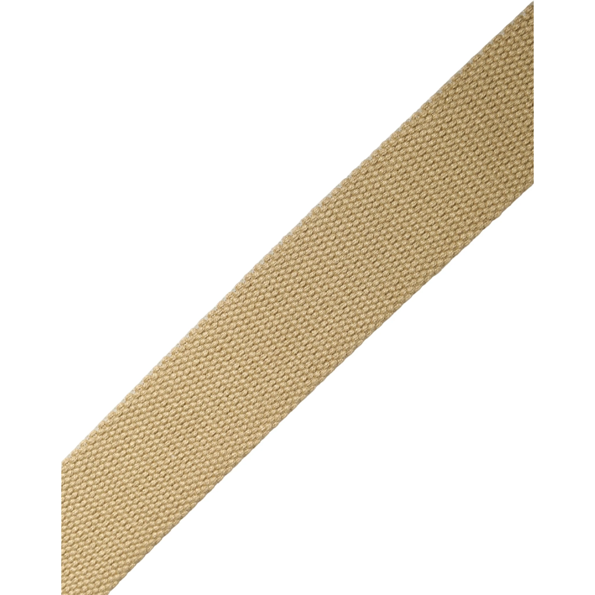 Men Beige Canvas Silver Metal Buckle Cintura Belt