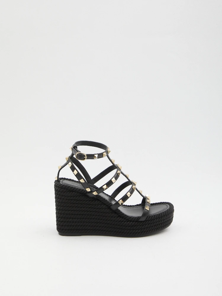 Rockstud wedge sandal