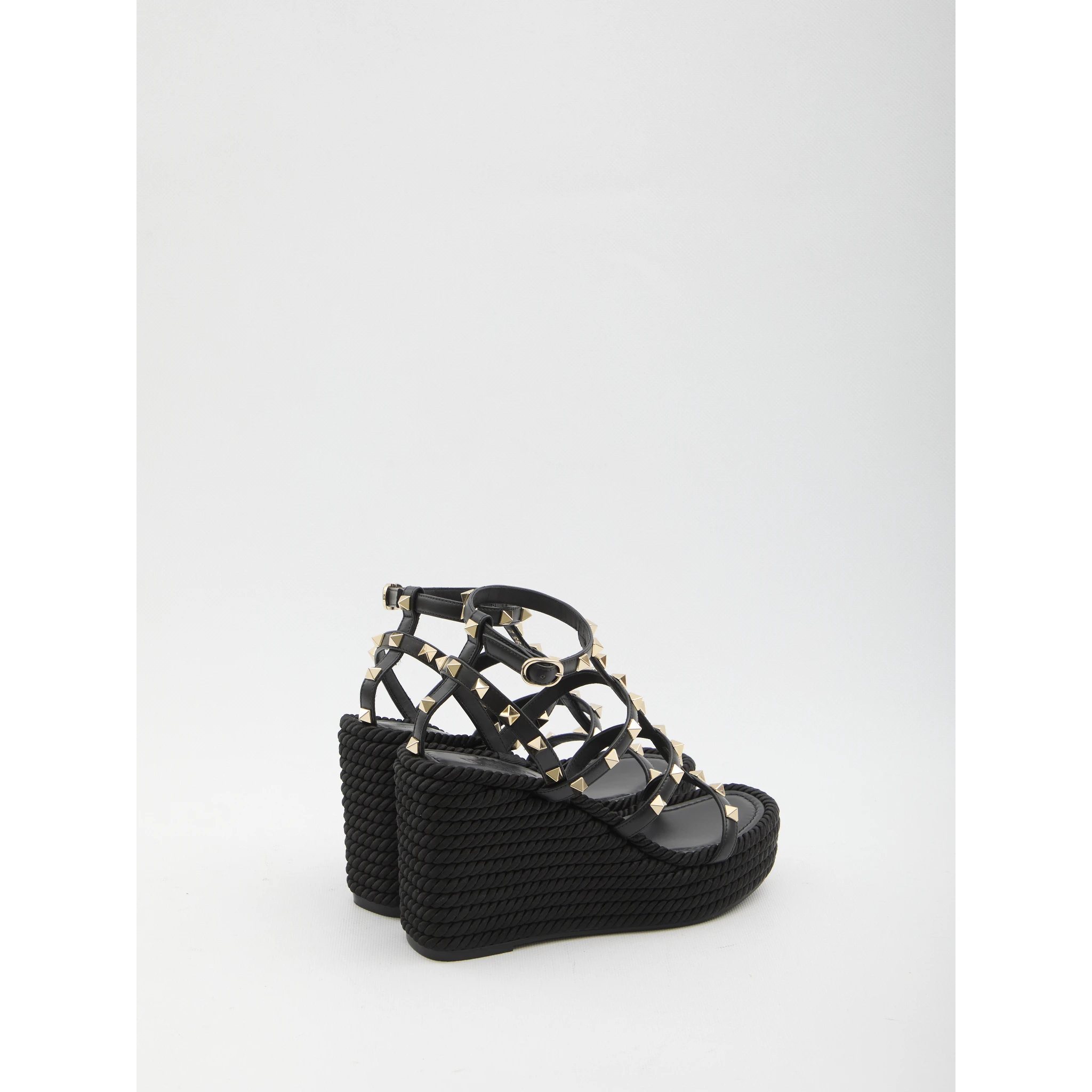 Rockstud wedge sandal