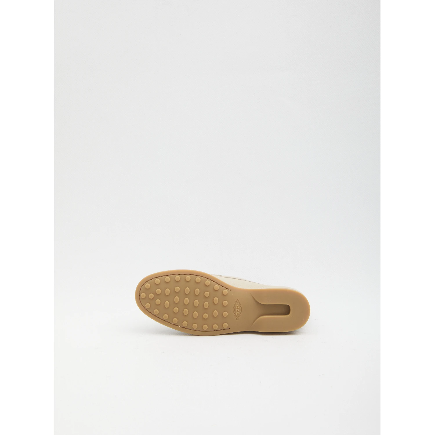 Hammered leather loafers