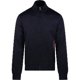 Zippered jacket in jersey with Web details