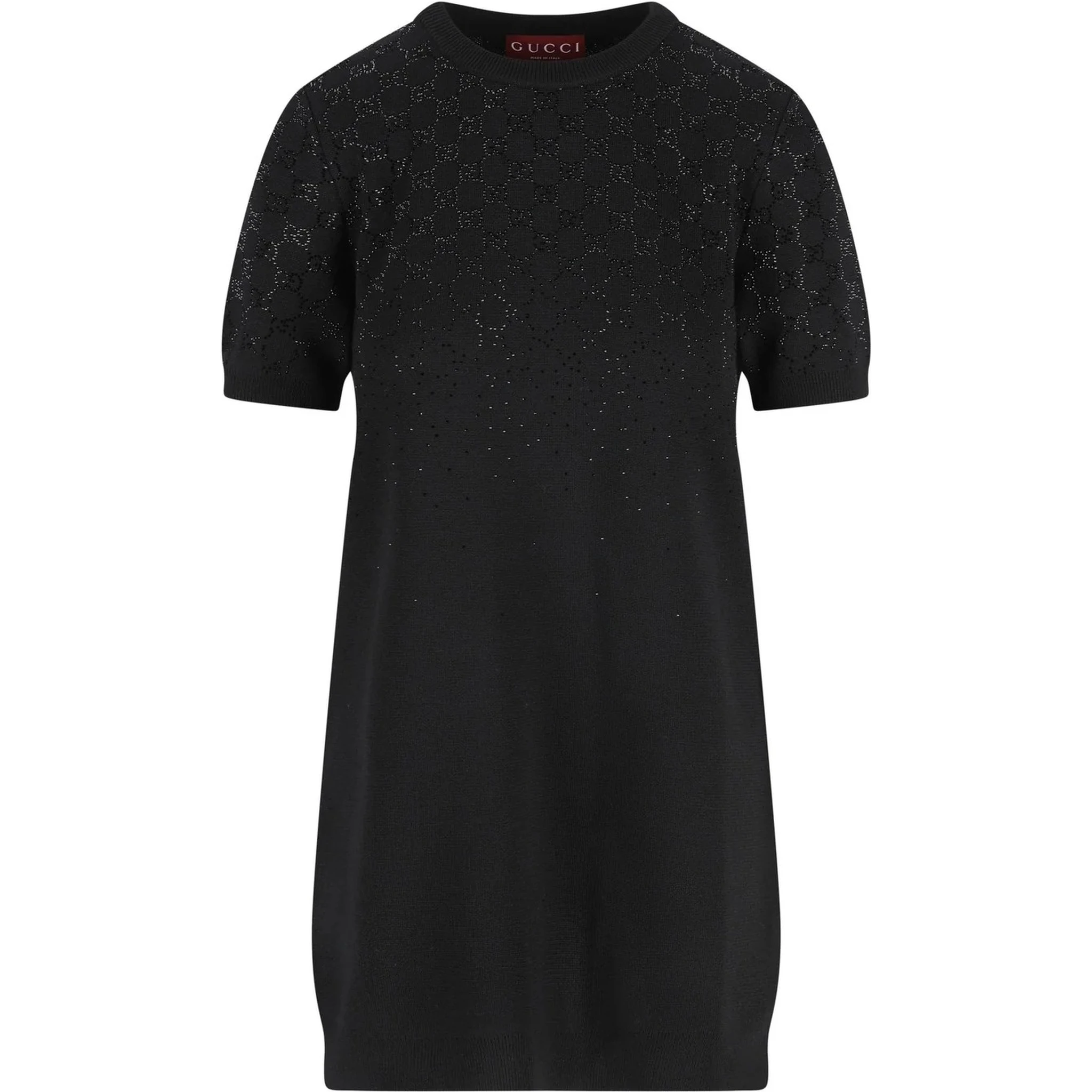 Wool blend short sleeves dress