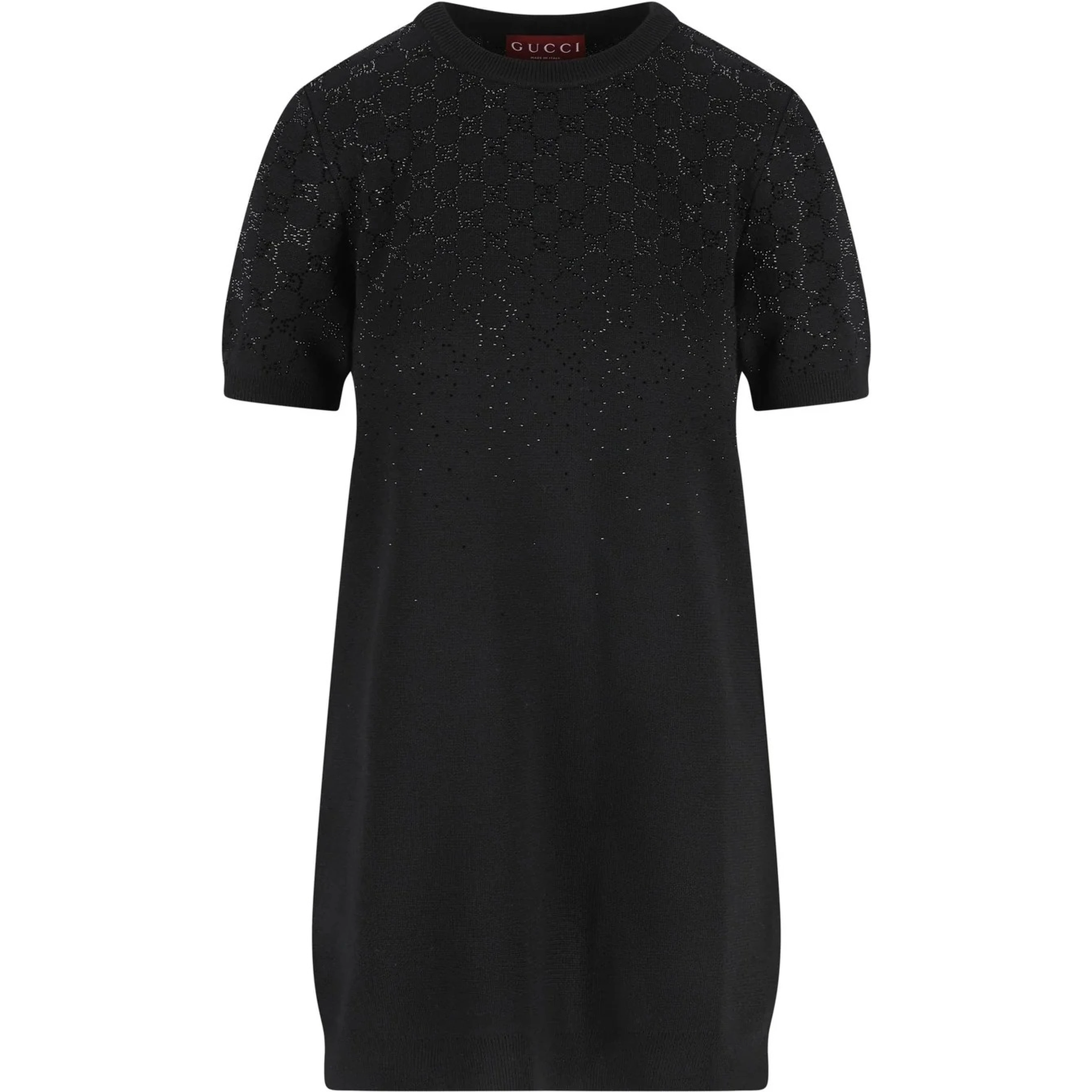 Wool blend short sleeves dress