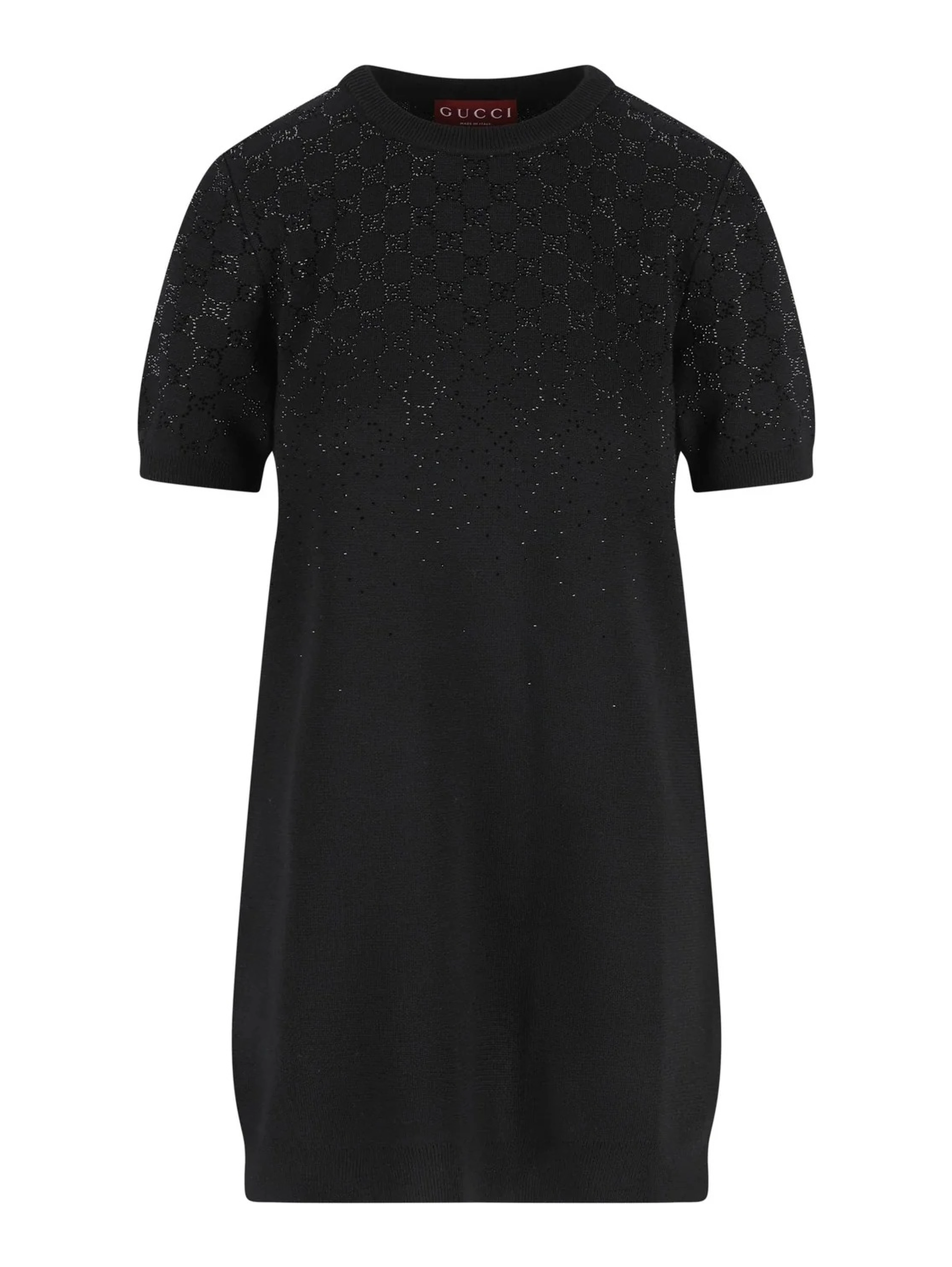 Wool blend short sleeves dress