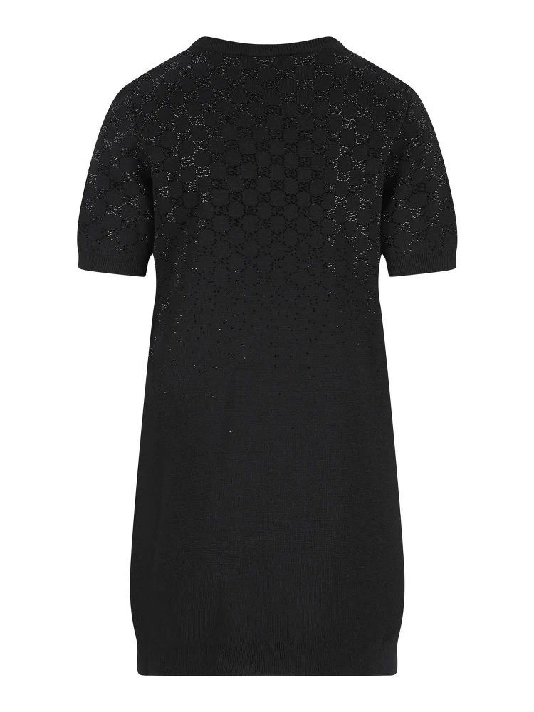 Wool blend short sleeves dress alternative