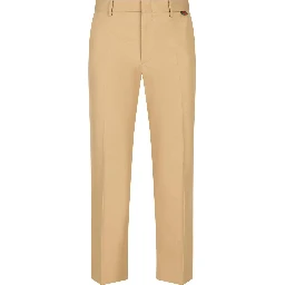 Cotton straight leg jeans