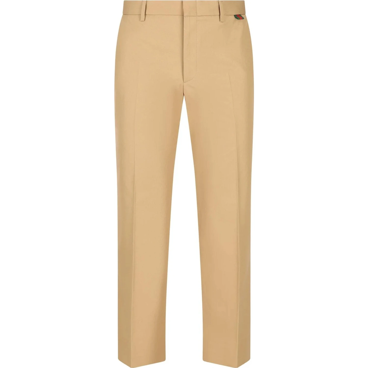 Cotton straight leg jeans