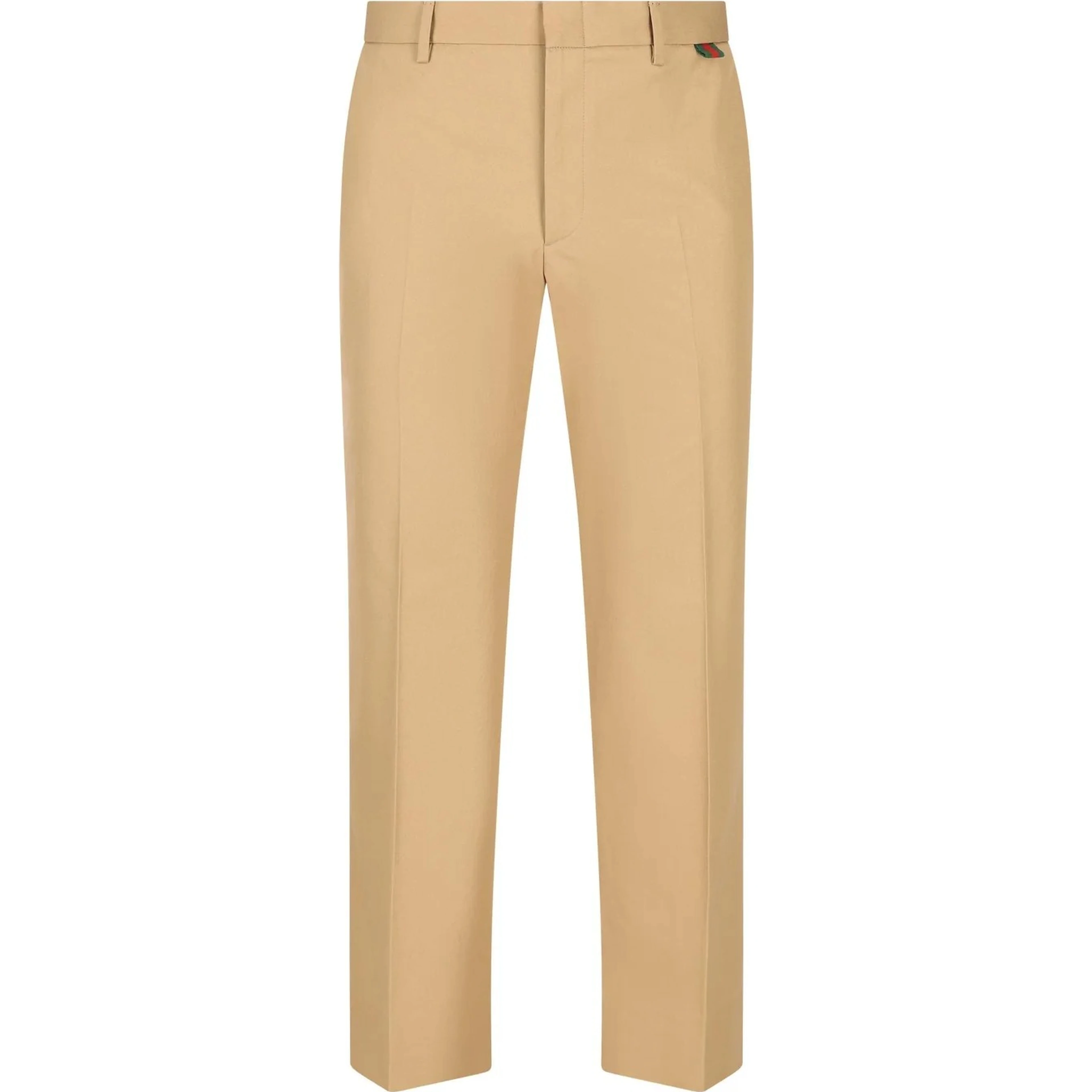Cotton straight leg jeans