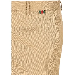 Cotton straight leg jeans